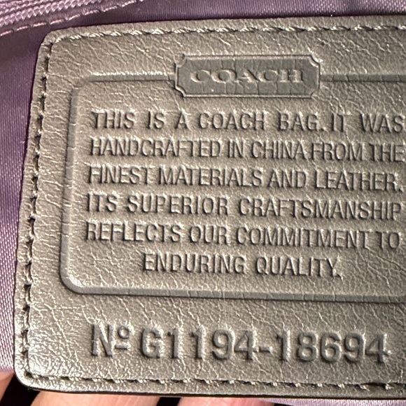 Coach Shimmering Champagne Tote Bag - Picture 2 of 9